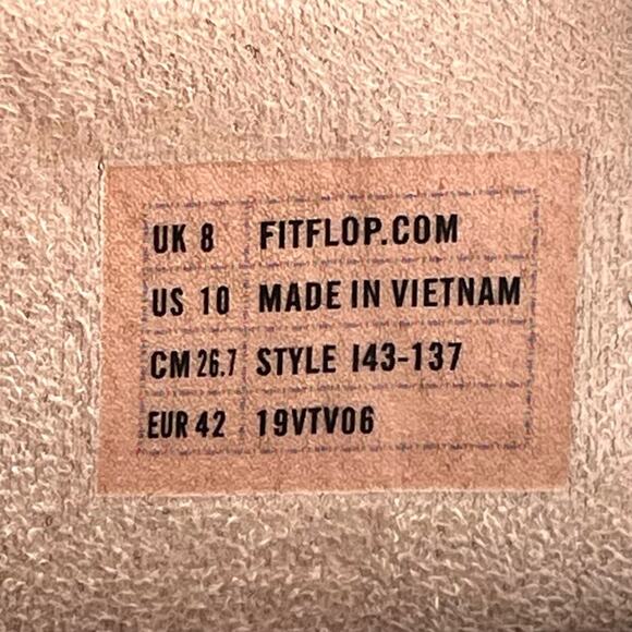 Fitflop Lulu Thong-Toe Sandal/Flip Flop Size 10 Rose Gold Arch Support Cushioned - Picture 6 of 16